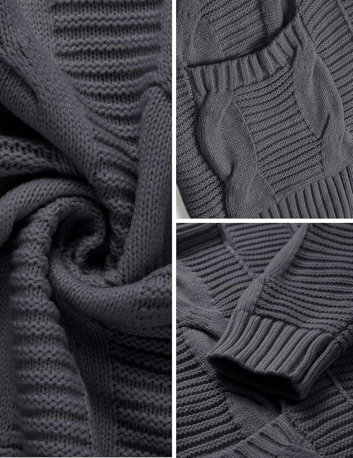 MEROKEETY Women's 2025 Long Sleeve Cable Knit Cardigan Sweaters Open Front Fall Outwear Coat