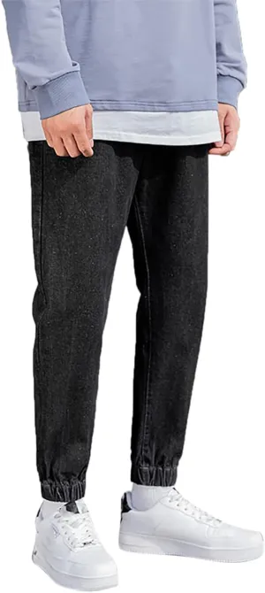 MIDOO Work Pants for Men Slim Fit Casual Joggers Pants Stretch Drawstring Elastic Waist Tapered Leg Sweatpants with Pockets