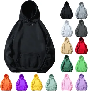 Mmoneyake Women Hoodies Oversized Fleece Long Sleeve Comfy Casual Basic Pullover Sweatshirts Loose Sweatshirt Fall Outfits