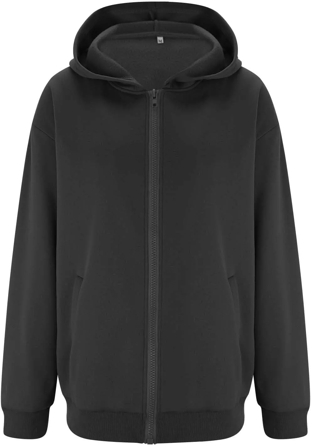 MRGIINRI Womens Zip Up Hoodies 2024 Fall Trendy Oversized Sweatshirts Long Sleeve Fleece Jackets Coat Workout Y2K Outfits