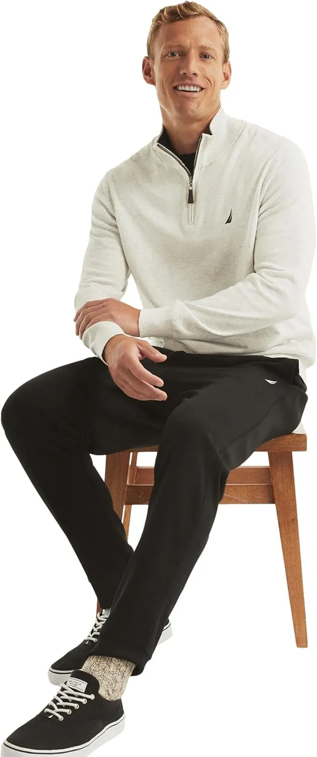 Nautica Men's Navtech Quarter-Zip Sweater