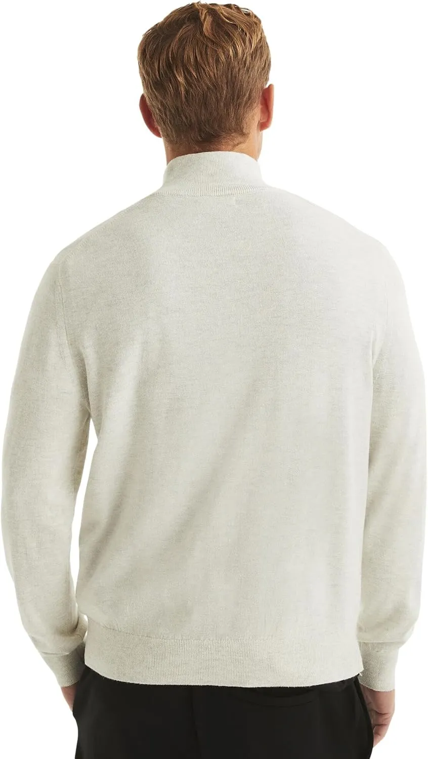 Nautica Men's Navtech Quarter-Zip Sweater
