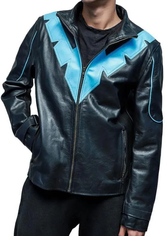 New Danny Shepherd Famous Dick Grayson Nightwing Jacket  Nightwing Jacket - Leather Jacket Men