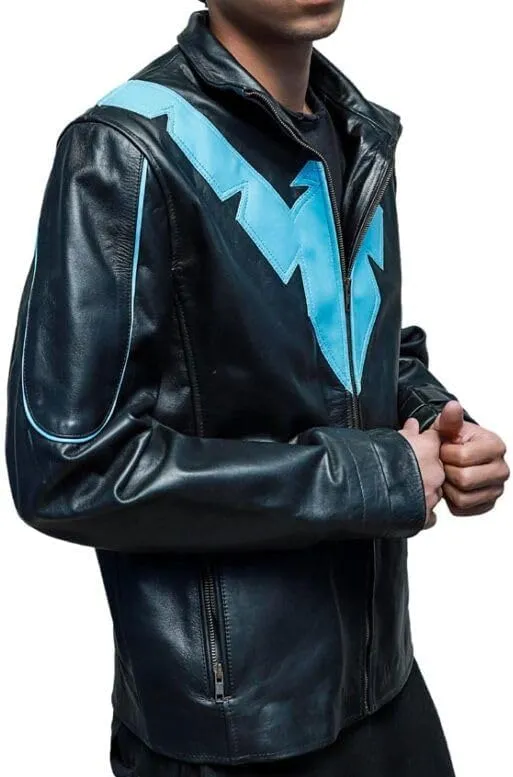 New Danny Shepherd Famous Dick Grayson Nightwing Jacket  Nightwing Jacket - Leather Jacket Men