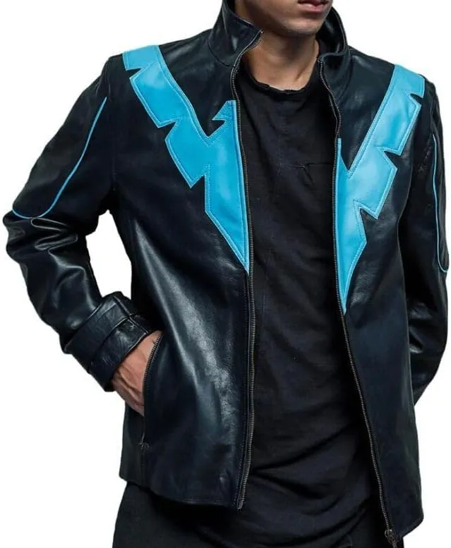 New Danny Shepherd Famous Dick Grayson Nightwing Jacket  Nightwing Jacket - Leather Jacket Men
