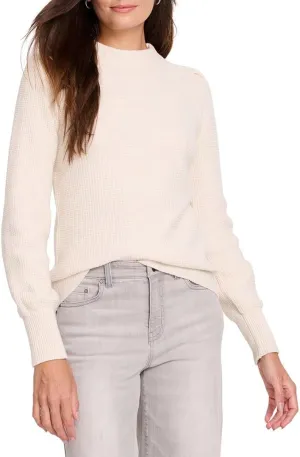NIC ZOE Women's Waffle Stitch Sweater, Cream