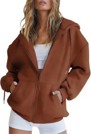 NREALY womens fall fashion 2024 fall tops for women 2024 comfort hoodie womens oversized hoodie