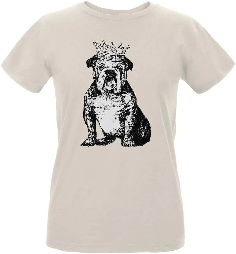 Old Glory British Bulldog Crown Womens Organic T Shirt