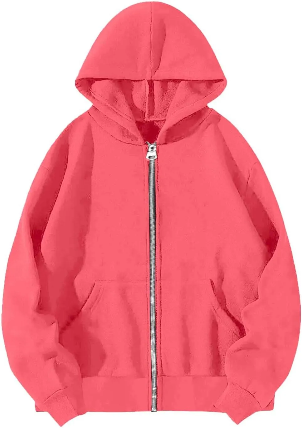 Oversized Hoodies for Women Trendy Plus Size Long Sleeve Cute Zip Up Sweatshirts Y2k Casual Fall Fashion 2024 Clothes
