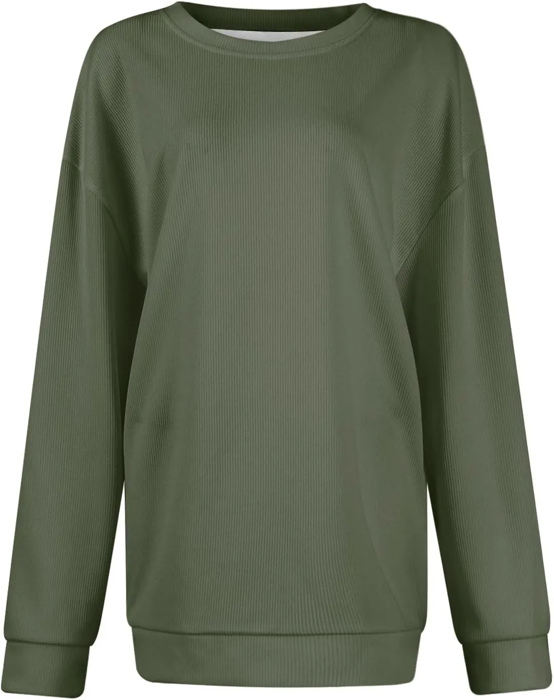 Oversized Sweatshirt for Women Crewneck Sweatshirts No Hood Sweaters Long Sleeve Shirts Hoodies Pullover Casual Tops