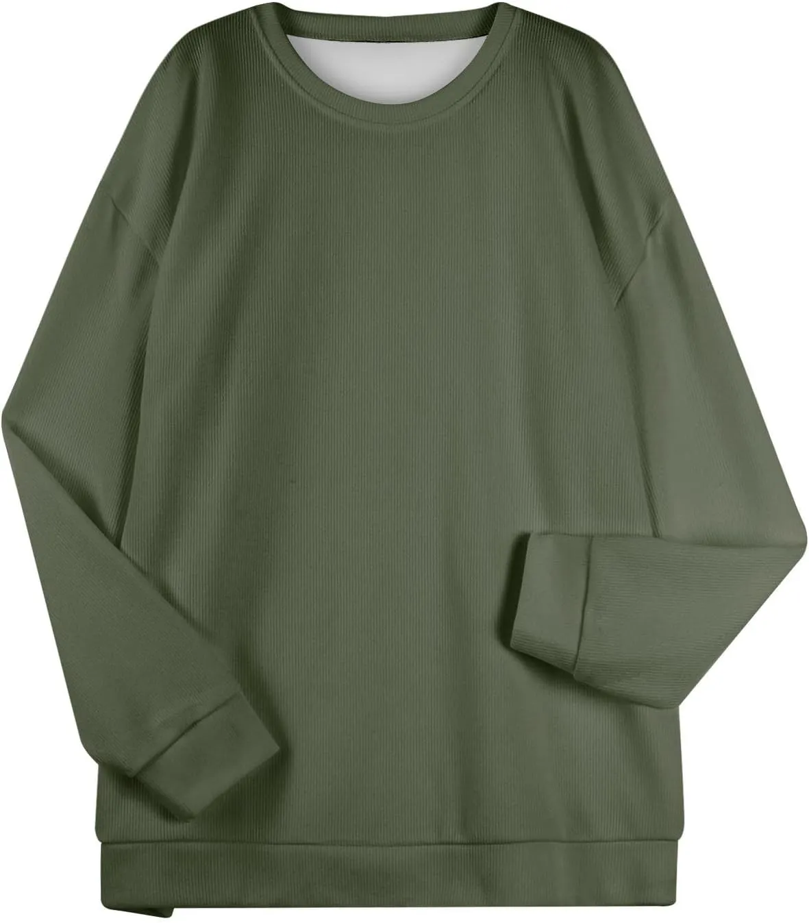 Oversized Sweatshirt for Women Crewneck Sweatshirts No Hood Sweaters Long Sleeve Shirts Hoodies Pullover Casual Tops