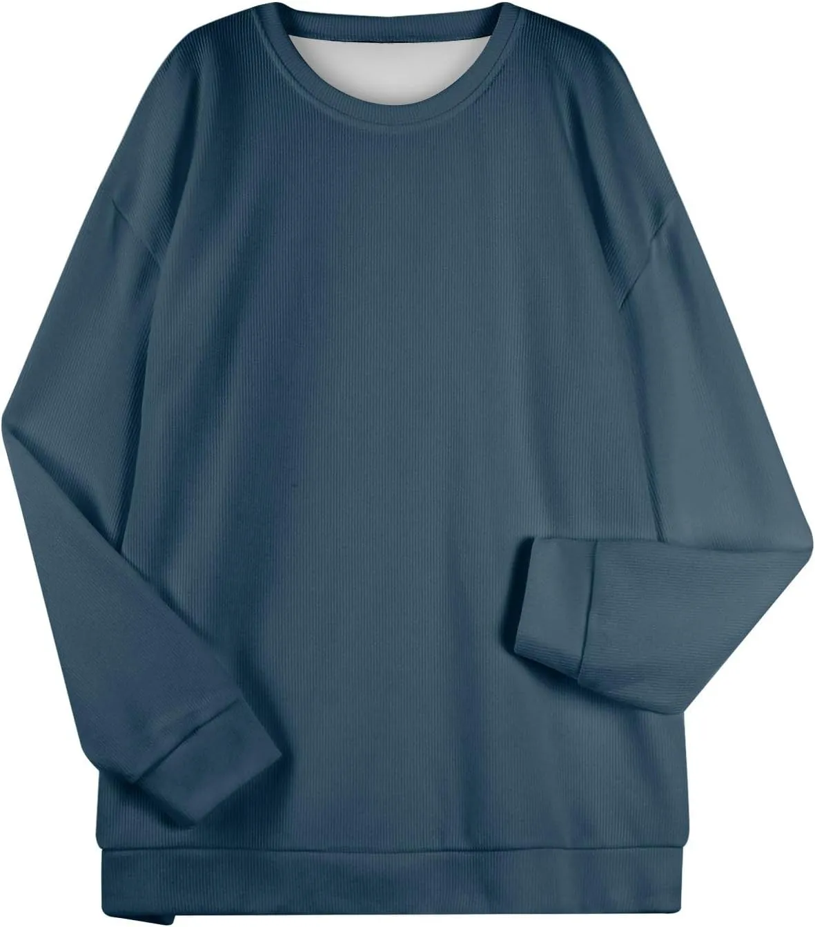 Oversized Sweatshirt for Women Crewneck Sweatshirts No Hood Sweaters Long Sleeve Shirts Hoodies Pullover Casual Tops