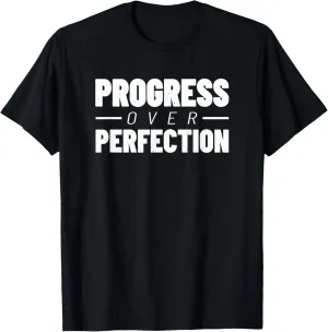 Progress Over Perfection - Gym Fitness - Workout Motivation T-Shirt