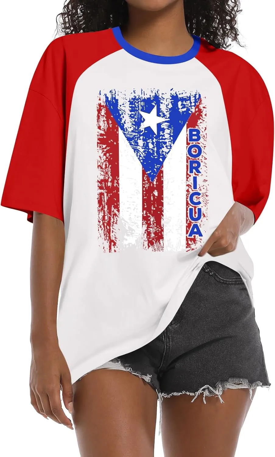 Puerto Rico Shirt Women Boricua Tshirt Y2k Aesthetic Tops Puerto Rican Pride Tee Vintage 90s Streetwear Shirts