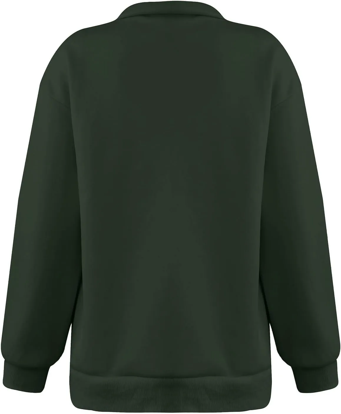 Quarter Zip Pullover for Women Fall Long Sleeve Y2k Clothes Drop Shoulder Blouses Casual Sweaters Half Zip Sweatshirt