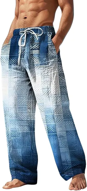 QWENTMTNTY Mens Tan Pants Chinos Pants Men Slim Fit Wide Leg Pants Men Trousers Men Mens Pants with Elastic Waistband