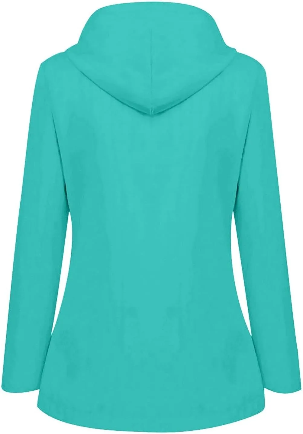 Rain Jacket Women 2024 Fall Lightweight Waterproof Raincoat Windbreaker Outdoor Hooded Trench Coat