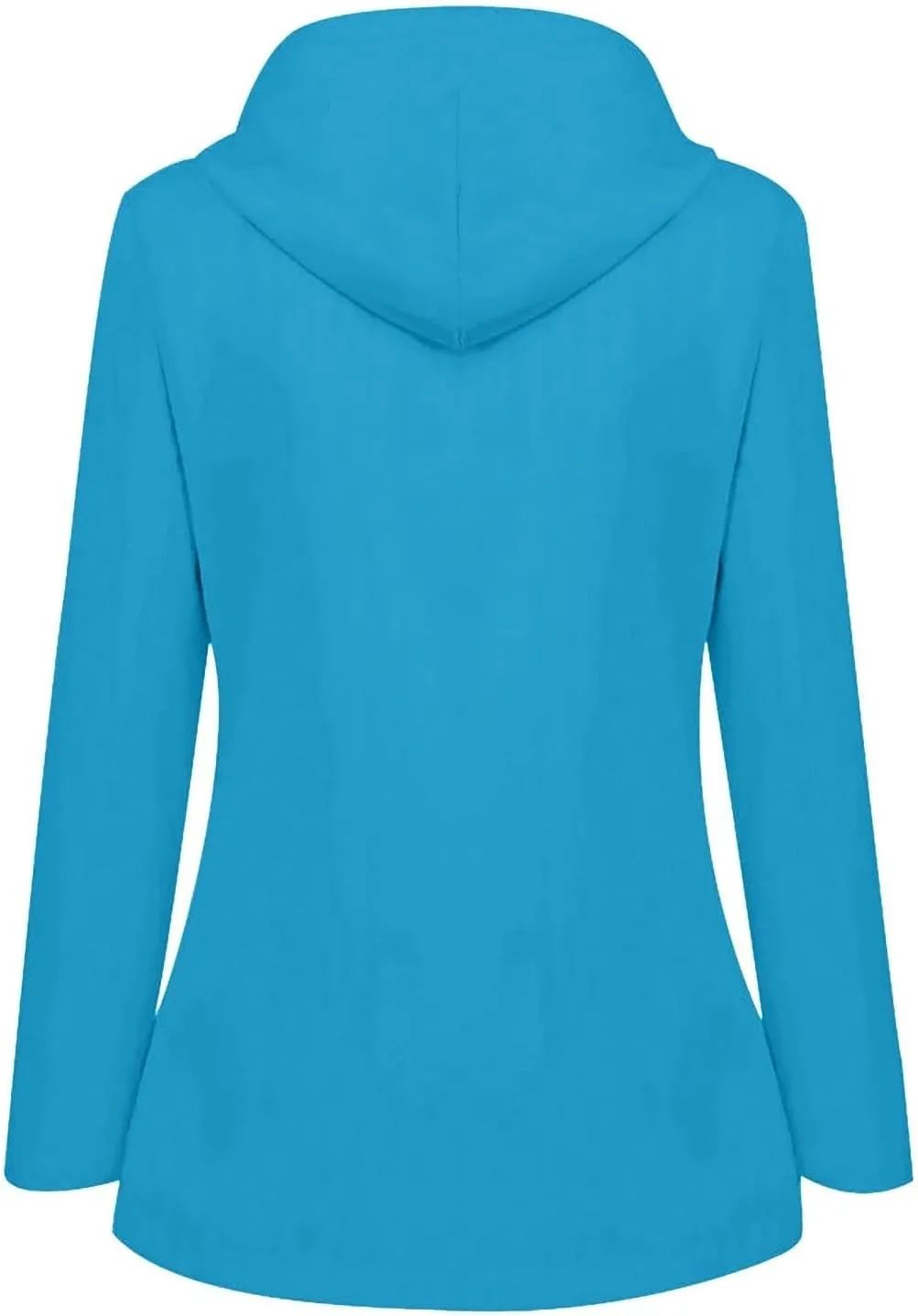 Rain Jacket Women 2024 Fall Lightweight Waterproof Raincoat Windbreaker Outdoor Hooded Trench Coat