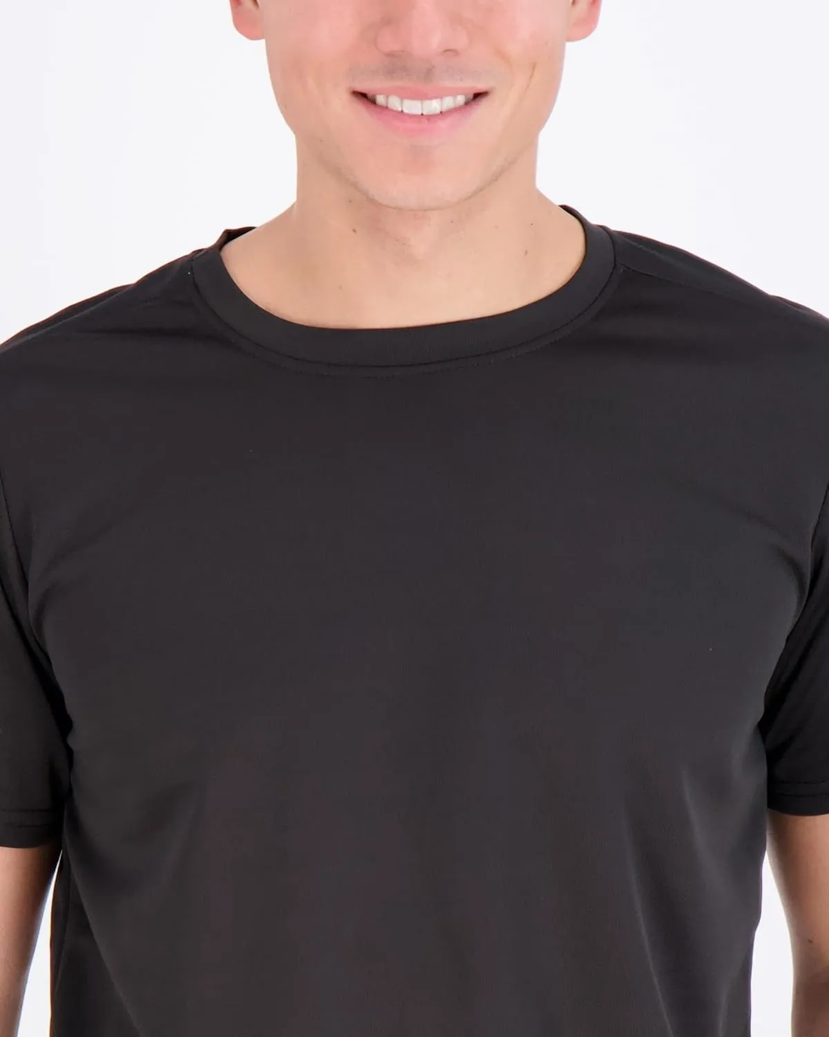 Real Essentials 5 Pack Mens Active Quick Dry Mesh Crew Neck T Shirts | Athletic Short Sleeve Tee (Available in Big & Tall)