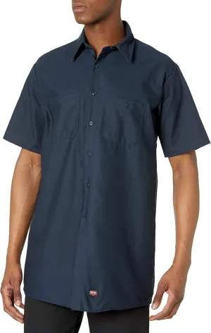 Red Kap Men's Short Sleeve Work Shirt with Mimix
