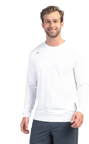 Rhone Reign Mens Long Sleeve Workout Shirts, Anti-Odor, Quick Dry Mens Gym Shirts, UPF 50 