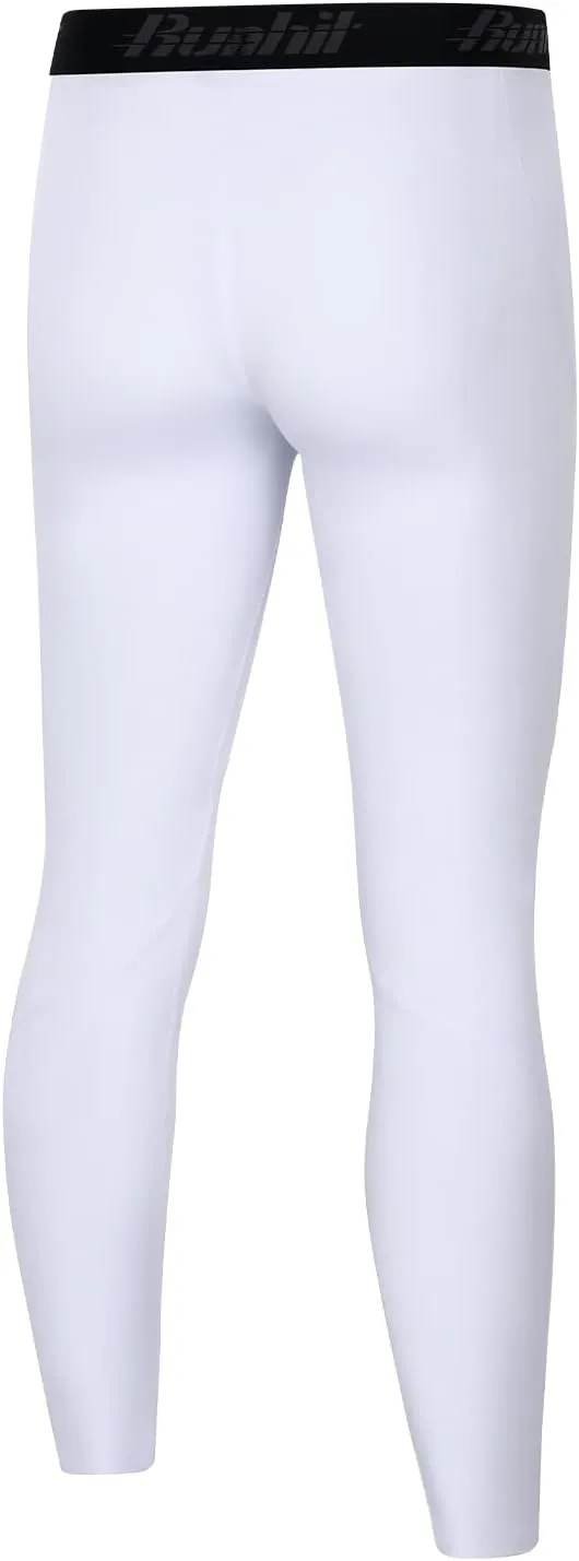 Runhit Boys Compression Leggings Youth Athletic Tights Basketball Compression Pants Boys Base Layer Pants Sports Legging