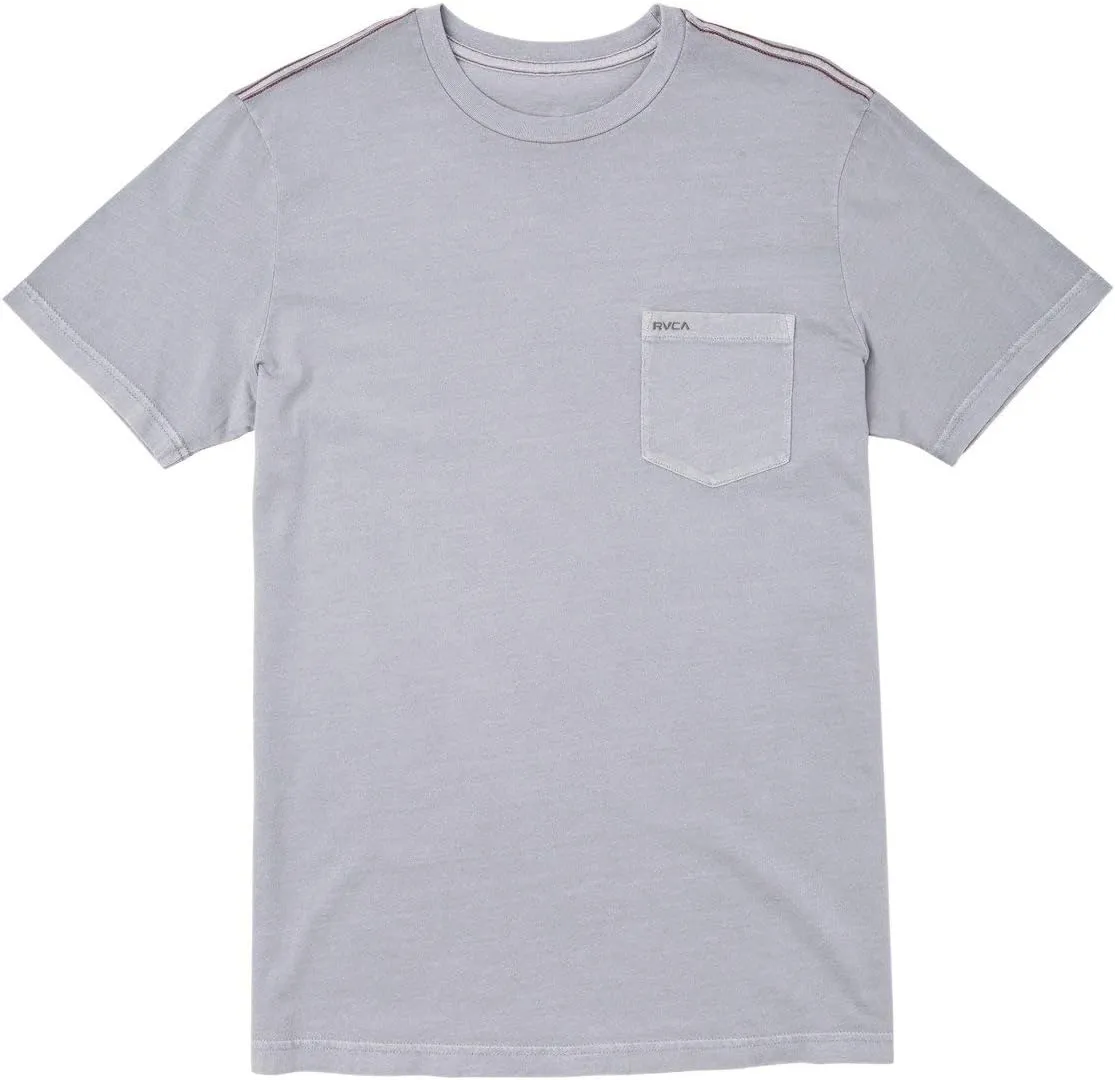 RVCA Men's Short Sleeve Crew Neck Pocket T-Shirt