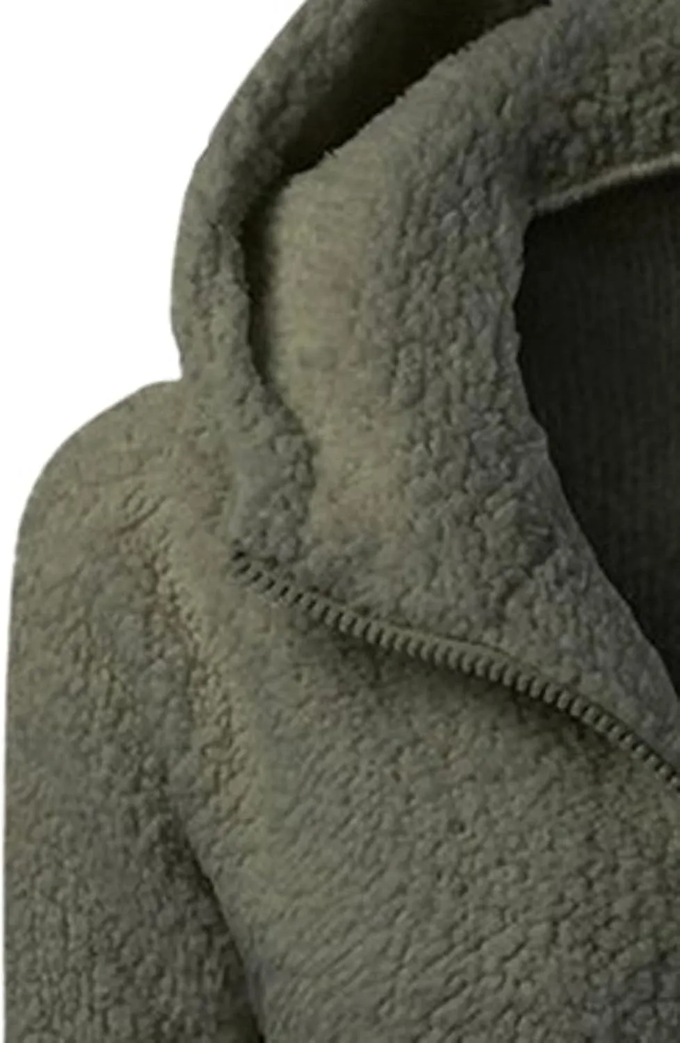 Sherpa Jacket Women Fleece Full Zip Up Hooded Teddy Coats Thermal Long Sleeve Fuzzy Hoodies with Pockets