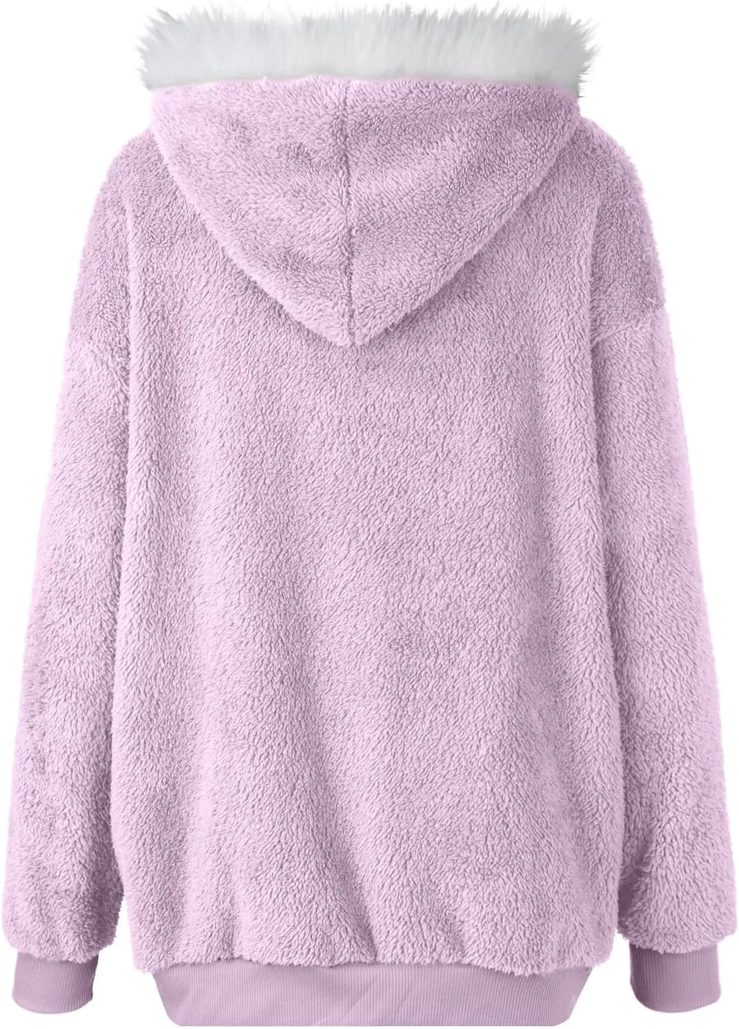 Sherpa Jacket Women Fleece Zip Up Jacket Winter 2024 Trendy Fuzzy Warm Hoodie Outerwear Coat with Pockets