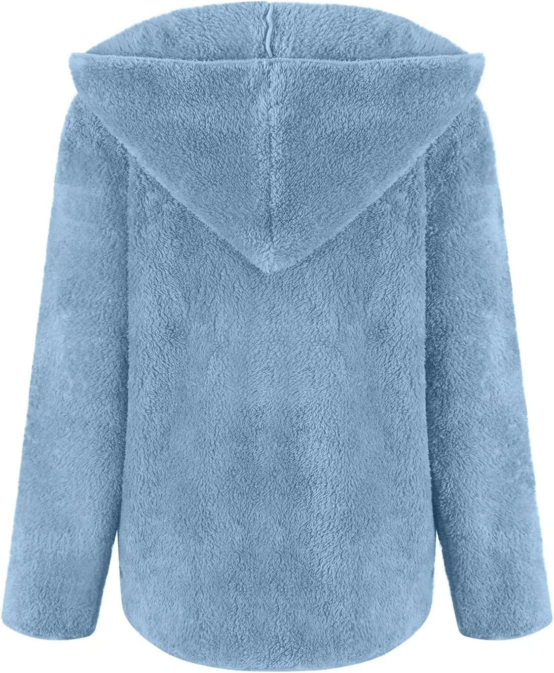Sherpa Jacket Women Oversized Fleece Lined Jacket Faux Fur Winter Coat Zip up Fuzzy Hoodie Warm Outerwear with Pocket