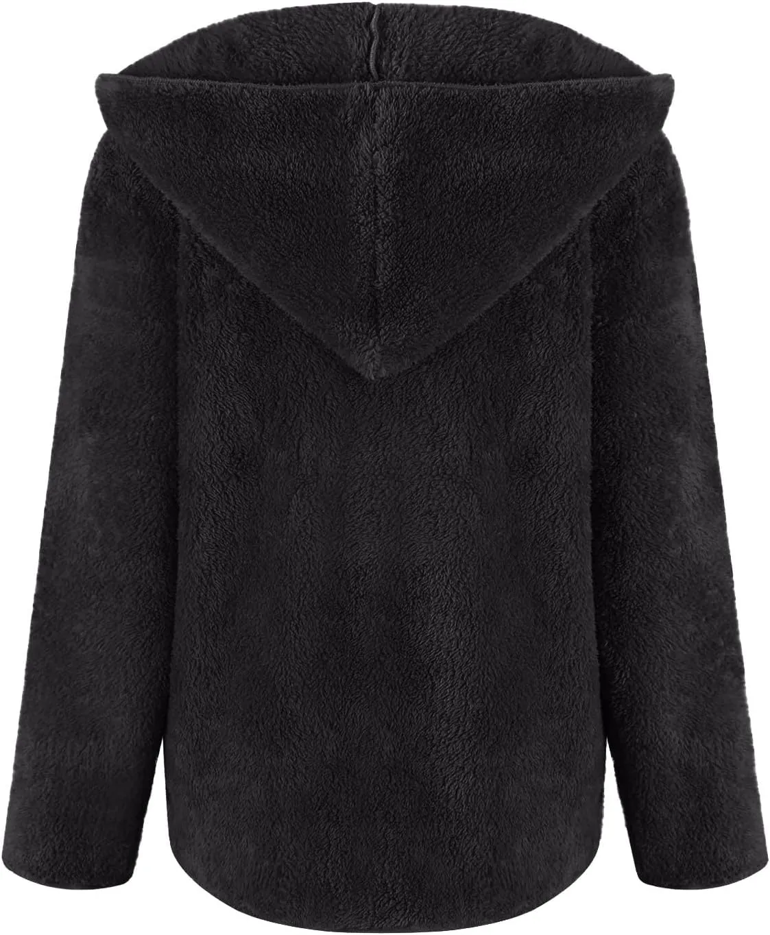 Sherpa Jacket Women Oversized Fleece Lined Jacket Faux Fur Winter Coat Zip up Fuzzy Hoodie Warm Outerwear with Pocket