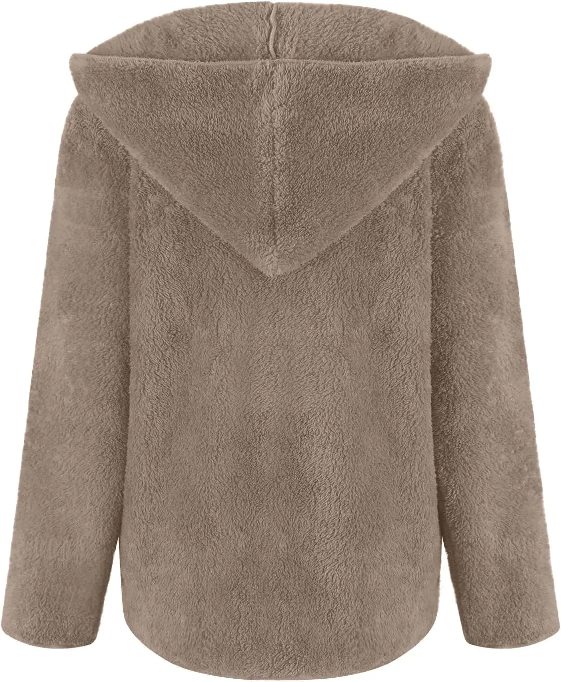 Sherpa Jacket Women Oversized Fleece Lined Jacket Faux Fur Winter Coat Zip up Fuzzy Hoodie Warm Outerwear with Pocket