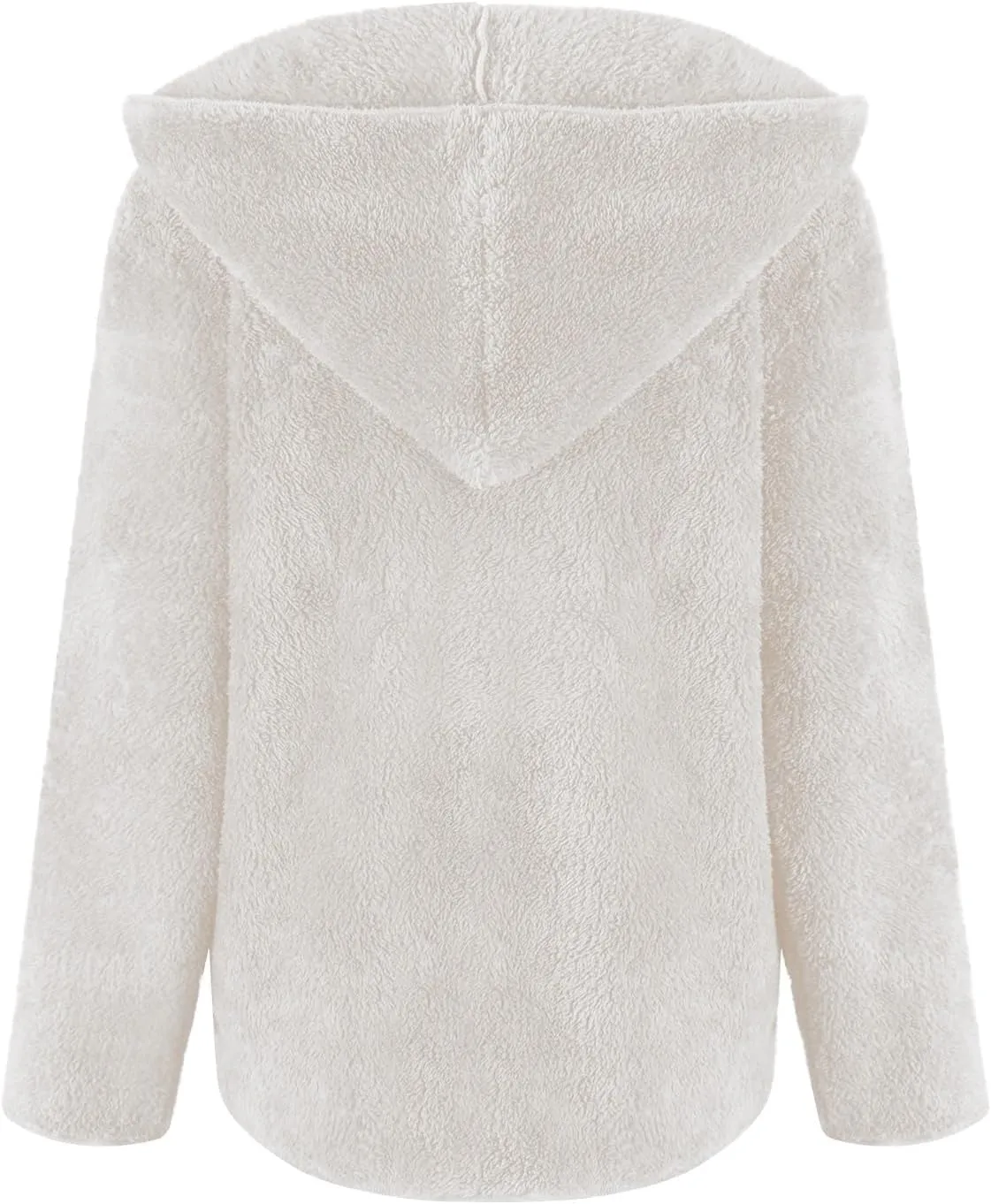 Sherpa Jacket Women Oversized Fleece Lined Jacket Faux Fur Winter Coat Zip up Fuzzy Hoodie Warm Outerwear with Pocket
