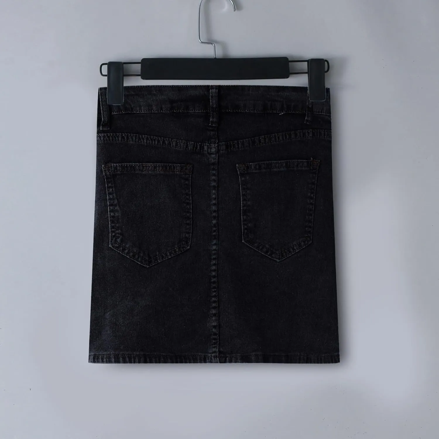 Skorts Skirts for Women Trendy Denim Casual Mini Skirt Side Slit High Waist Slim Fit Stretchy Teen Girls Jean Shorts