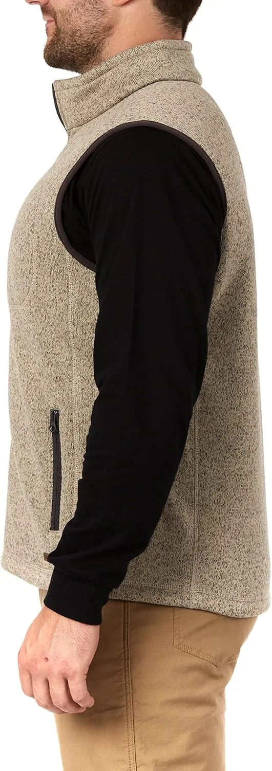 Smith's Workwear Men's Sherpa Lined Sweater Fleece Vest