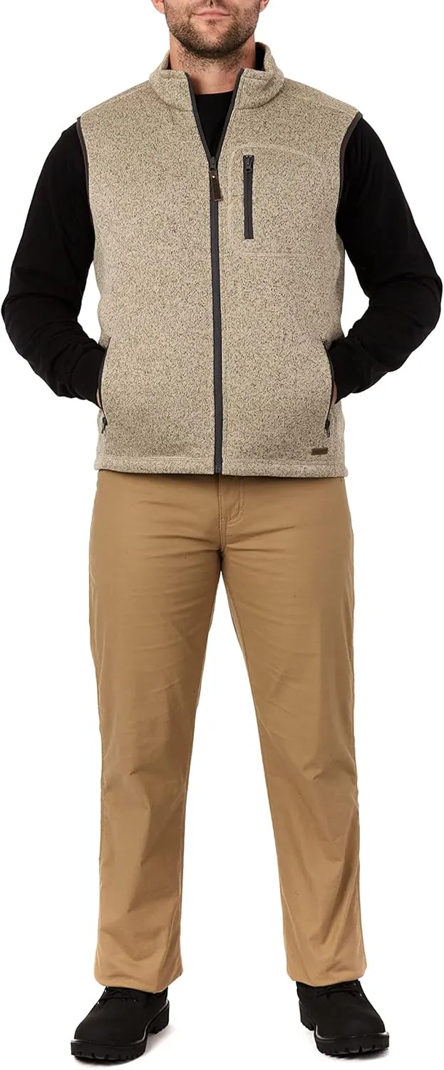 Smith's Workwear Men's Sherpa Lined Sweater Fleece Vest