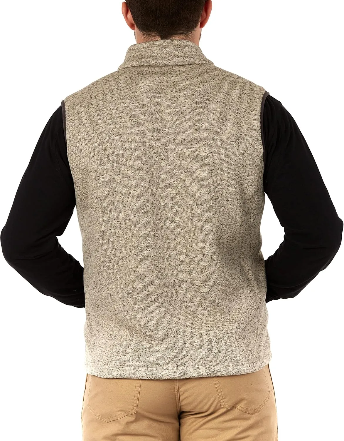 Smith's Workwear Men's Sherpa Lined Sweater Fleece Vest