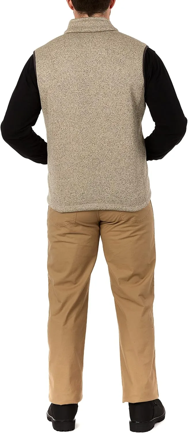 Smith's Workwear Men's Sherpa Lined Sweater Fleece Vest