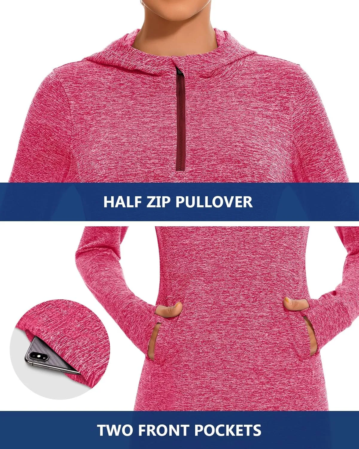 Soneven Women's Fleece Sweatshirt Dress Warm Pullover Long Sleeve Thermal Hoodie Dresses Winter Outfits with Pocket