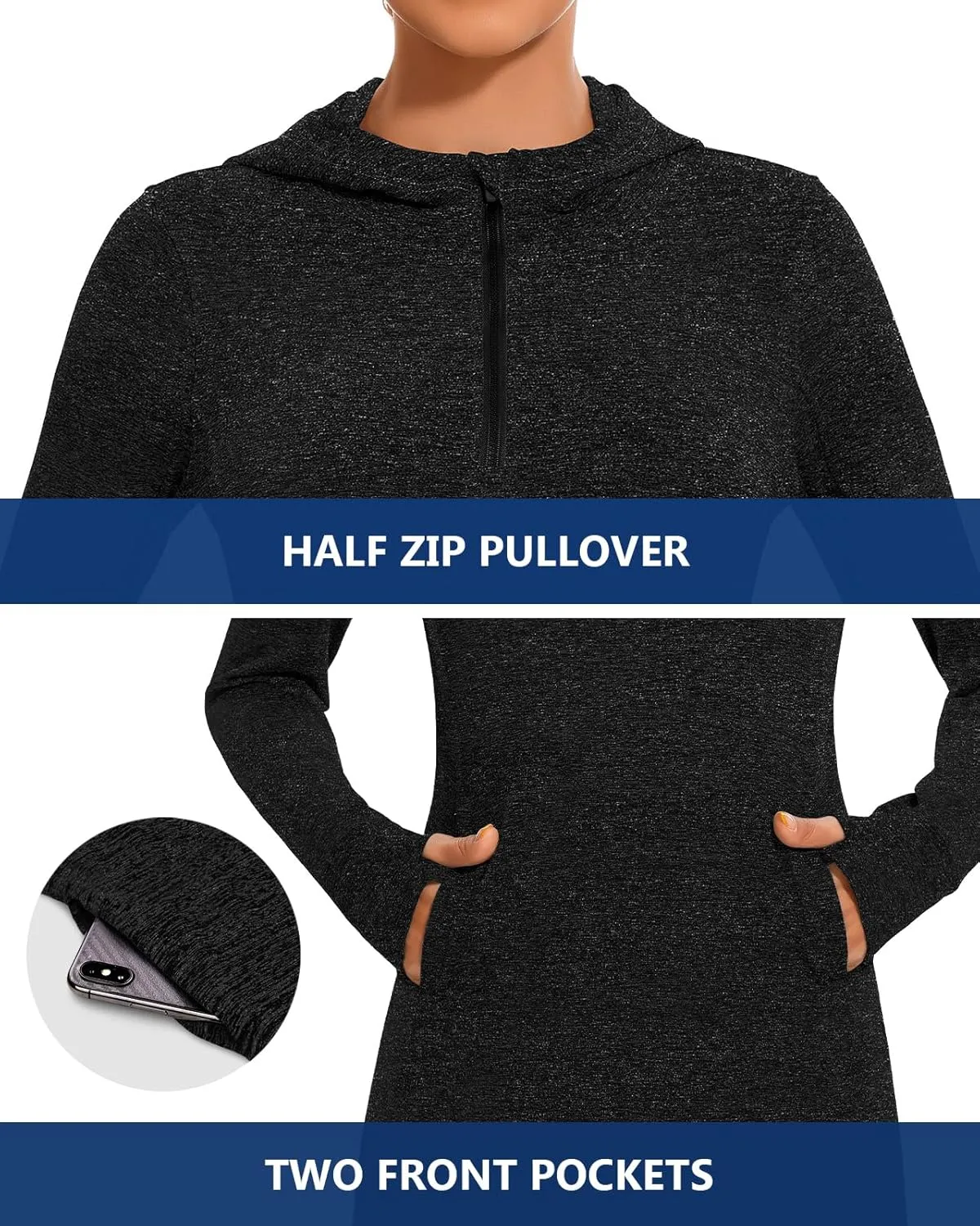 Soneven Women's Fleece Sweatshirt Dress Warm Pullover Long Sleeve Thermal Hoodie Dresses Winter Outfits with Pocket