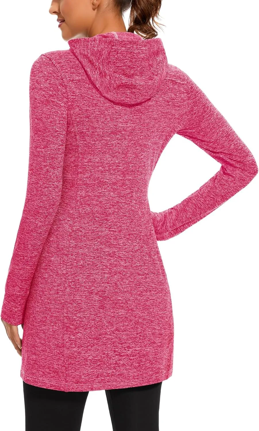 Soneven Women's Fleece Sweatshirt Dress Warm Pullover Long Sleeve Thermal Hoodie Dresses Winter Outfits with Pocket