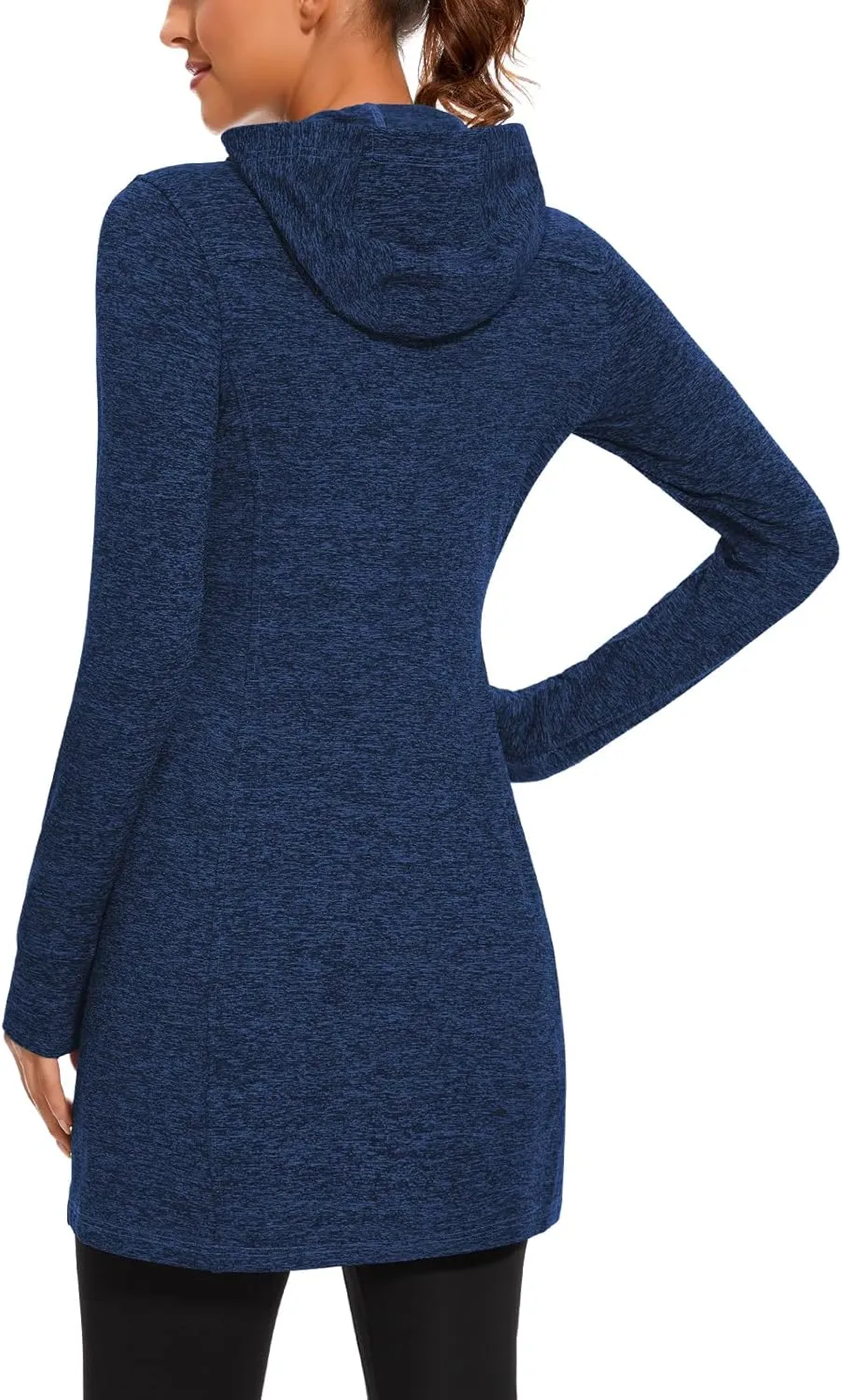 Soneven Women's Fleece Sweatshirt Dress Warm Pullover Long Sleeve Thermal Hoodie Dresses Winter Outfits with Pocket
