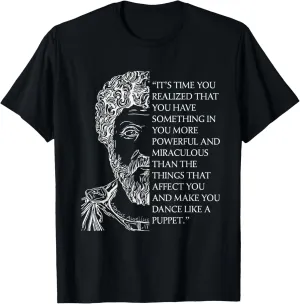Stoicism Marcus Aurelius Stoic Philosophy Quote Puppet T-Shirt