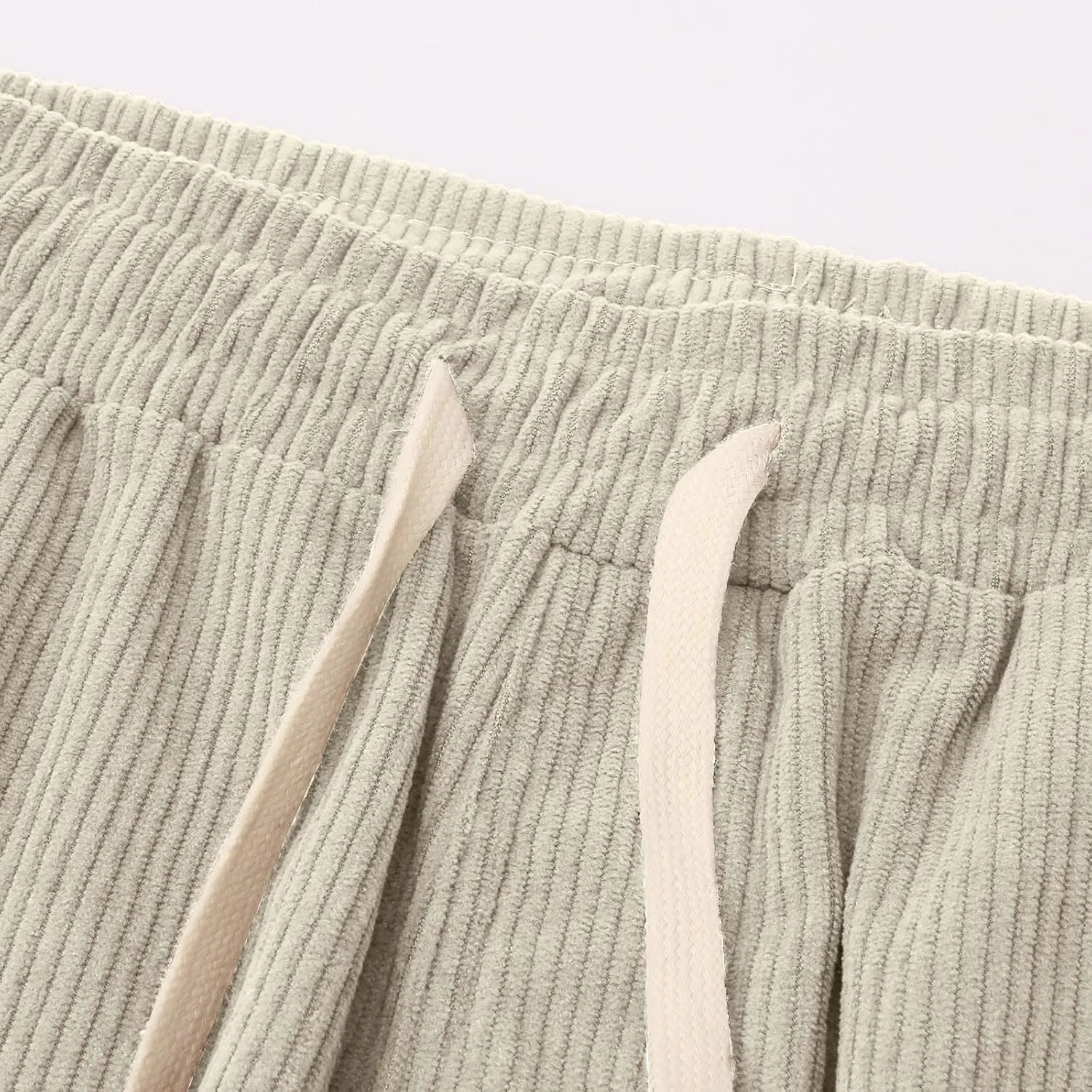 SUWBMHWE Corduroy Pants for Men Corduroy Baggy Wide Leg Joggers Pants Casual Cargo Pants Elastic Waist Sweatpants