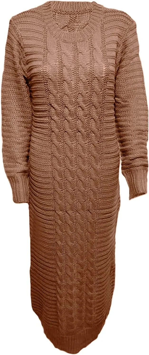 Sweater Dresses for Women,Sexy Bodycon Long Sleeve Dress for Winter Plus Size Pullover Dress for Party Evening