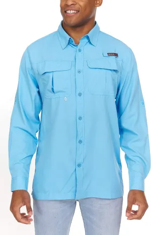 Swiss Alps Mens Long Sleeve Fishing Shirt