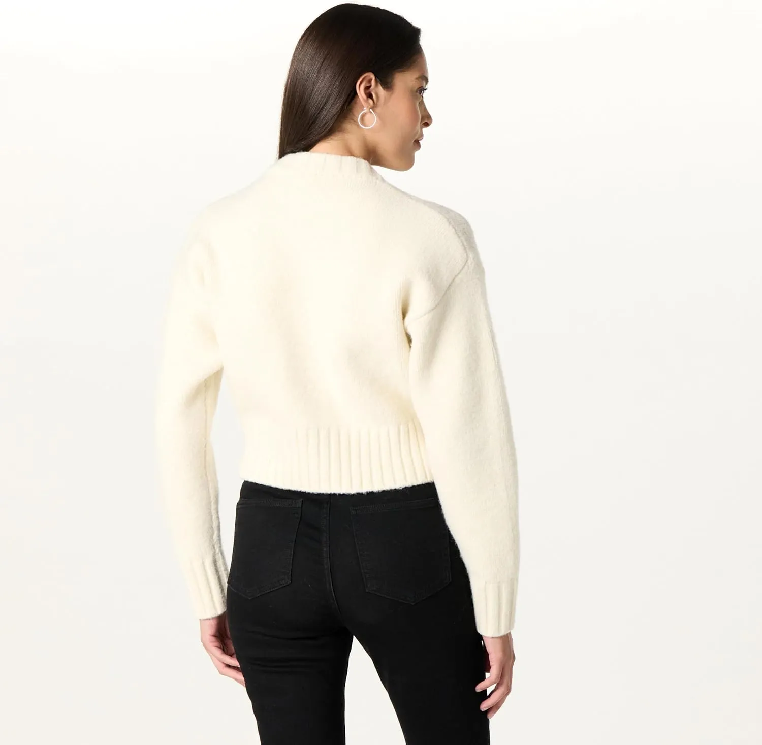 The Drop Women's Brynne Bomber Sweater Cardigan