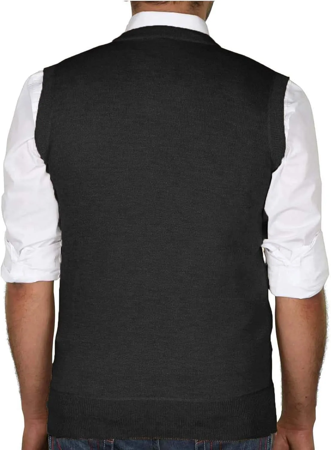 True Rock Men's Argyle V-Neck Sweater Vest
