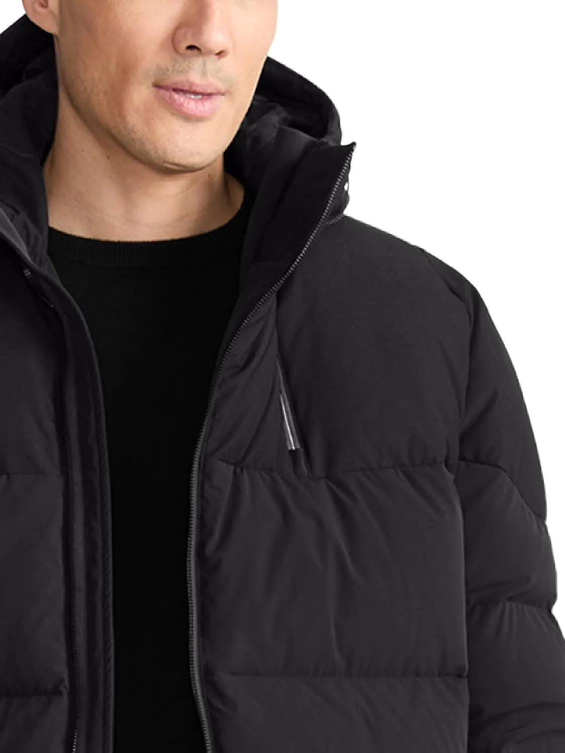 TUMI Men's Mini Ripstop Down Fill Quilted Heavyweight Puffer - Men's Nylon Jacket - Magnetic Cuffs & Throat Gusset