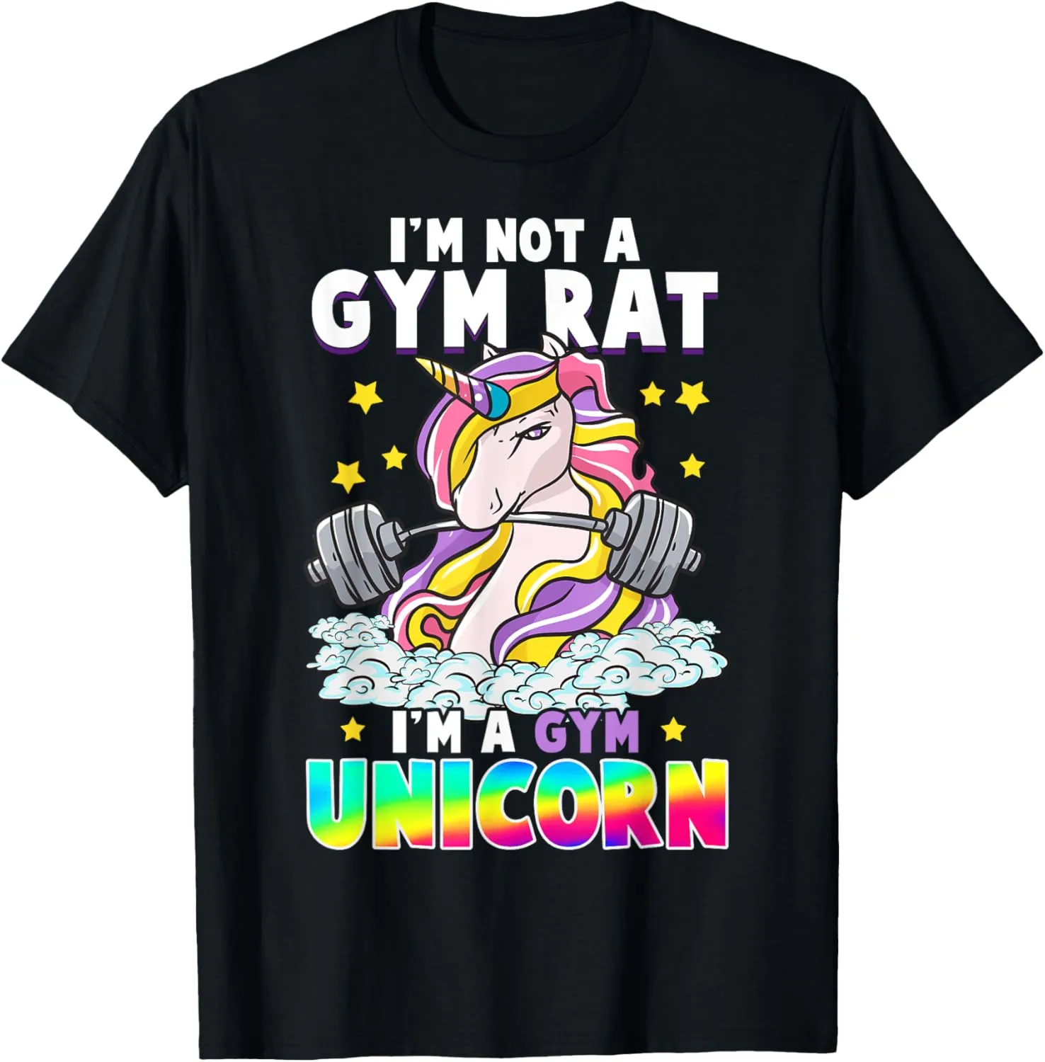 Unicorn Funny Gym Workout Exercise Unicorns Funny T-Shirt